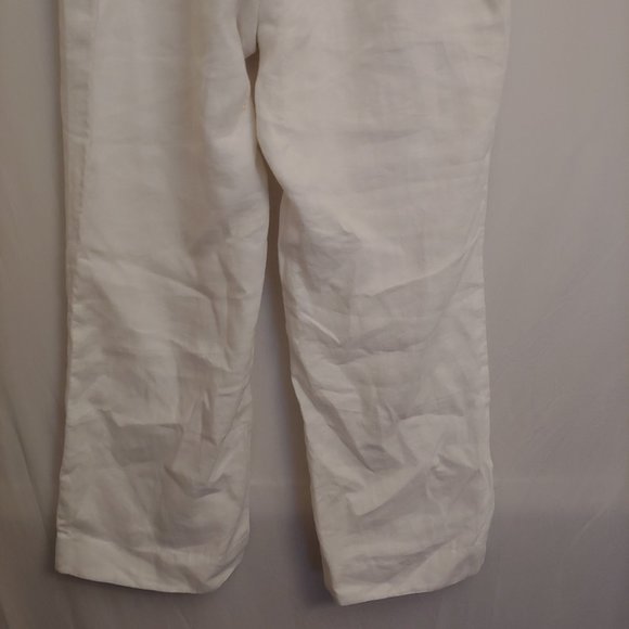 Ralph Lauren 100% linen lined pants in white size 16W - Picture 5 of 8